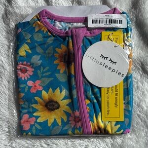 Little Sleepies sunflower fields shorty zippie 2T
